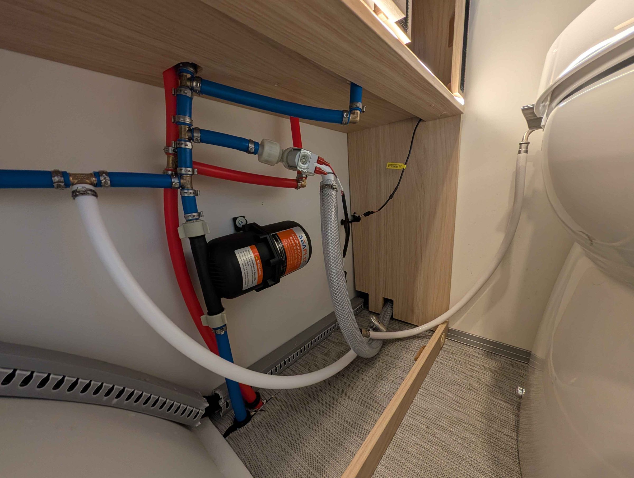Installed a bidet toilet seat with a PEX crimp tee (image 2 of 5)